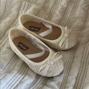 Jumping Beans Kids Cream Ballet Flats